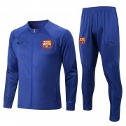 22-23 Barcelona Blue Soccer Football Training Kit (Jacket + Pants) Man