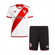 23-24 River Plate Home Soccer Football Kit (Top + Short) Youth