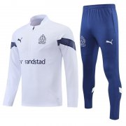 22-23 Olympique Marseille White Soccer Football Training Kit Man