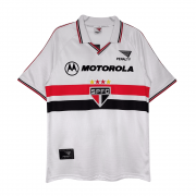2000 Sao Paulo FC Retro Home Soccer Football Kit Man