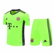 20-21 Bayern Munich Goalkeeper Yellow Man Soccer Football Jersey + Shorts Set
