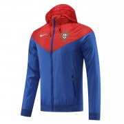 2022 Portugal Blue All Weather Windrunner Soccer Football Jacket Man
