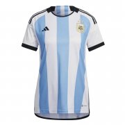 2023 Argentina 3-Star Home World Cup Champions Soccer Football Kit Woman