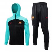 22-23 Barcelona Black Soccer Football Training Kit (Jacket + Pants) Man #Hoodie