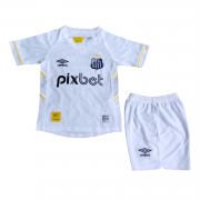 23-24 Santos FC Home Soccer Football Kit (Top + Short) Youth