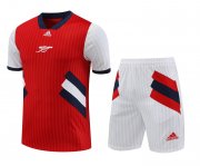 23-24 Arsenal Red Short Soccer Football Training Kit (Top + Short) Man