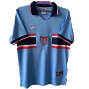 1996 USA Away Soccer Football Kit Man #Retro