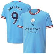 22-23 Manchester City Home Soccer Football Kit Man #Haaland #9