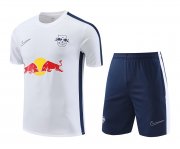 23-24 RB Leipzig White Short Soccer Football Training Kit (Top + Short) Man
