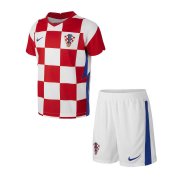 21-22 Croatia Home Soccer Football Kit (Shirt + Short) Kids