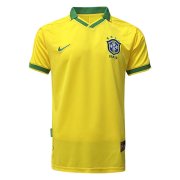 1997 Brazil Home Soccer Football Kit Man #Retro