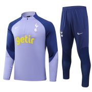23-24 Tottenham Hotspur Violet Soccer Football Training Kit Man