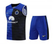 24-25 Inter Milan Blue Soccer Football Training Kit (Singlet + Short) Man