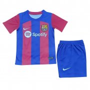 23-24 Barcelona Home Soccer Football Kit (Top + Shorts) Youth