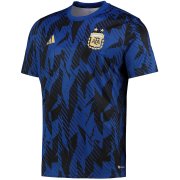 2022 Argentina Blue Pre-Match Short Soccer Football Training Top Man