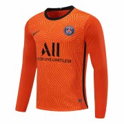 20-21 PSG Goalkeeper Orange Long Sleeve Man Soccer Football Kit