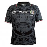 1998 Mexico Black Soccer Football Kit Man #Retro