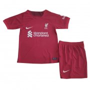 22-23 Liverpool Home Youth Soccer Football Kit (Top + Short)