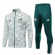 2023 Mexico White Soccer Football Training Kit (Jacket + Pants) Man