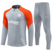 23-24 Inter Milan Grey Soccer Football Training Kit Man