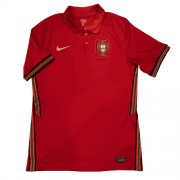 2020 Portugal Home Red Men Soccer Football Kit