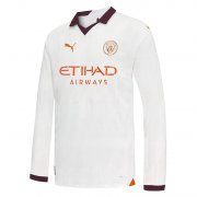 23-24 Manchester City Away Soccer Football Kit Man #Long Sleeve
