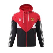 23-24 Manchester United Red - Black All Weather Windrunner Soccer Football Jacket Man