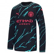 23-24 Manchester City Third Soccer Football Kit Man #Long Sleeve