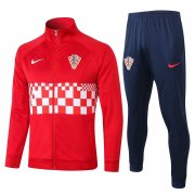 2020-21 Croatia Red Men Soccer Football Jacket + Pants