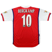 1998/99 Arsenal Home Soccer Football Kit Man #Retro Bergkamp #10