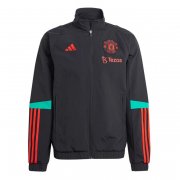23-24 Manchester United Black All Weather Windrunner Soccer Football Jacket Man