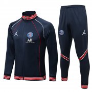 21-22 PSG x Jordan Navy II Soccer Football Training Kit (Jacket + Pants) Man
