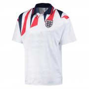 1990/1992 England Home Soccer Football Kit Man #Retro