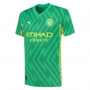 23-24 Manchester City Goalkeeper Green Soccer Football Kit Man