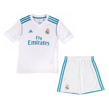 2017/2018 Real Madrid Retro Home Soccer Football Kit (Top + Short) Youth