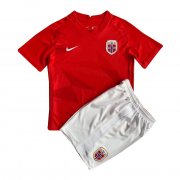 2022 Norway Home Soccer Football Kit (Top + Short) Youth