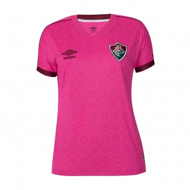 23-24 Fluminense Outubro Rosa October Pink Soccer Football Kit Woman