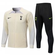 22-23 Tottenham Hotspur Cream Soccer Football Training Kit (Jacket + Pants) Man