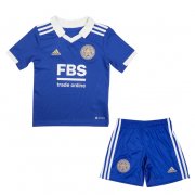 22-23 Leicester City Home Soccer Football Kit (Shirt + Short) Youth