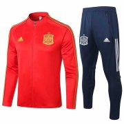 2020-21 Spain Red Men Soccer Football Jacket + Pants
