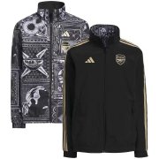 23-24 Arsenal Black Full-Zip On-Field Reversible Windrunner Soccer Football Jacket Man