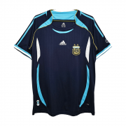 2006 Argentina Retro Away Soccer Football Kit Man