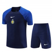 23-24 Riyadh Al-Nassr Blue Short Soccer Football Training Kit (Top + Short) Man