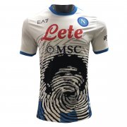 21-22 Napoli Maradona Limited Edition White Soccer Football Kit Man