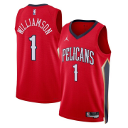 22-23 New Orleans Pelicans Brand Red Statement Edition Swingman Jersey Man Zion Williamson #1