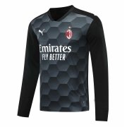 20-21 AC Milan Goalkeeper Black Long Sleeve Man Soccer Football Kit