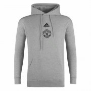 20-21 Manchester United Hoodie Grey Man Soccer Football Sweatshirt Jesey