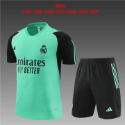 24-25 Real Madrid Green Short Soccer Football Training Kit (Top + Short) Youth