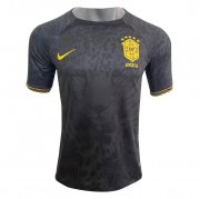 2022 Brazil Black Leopard Soccer Football Kit Man #Special Edition