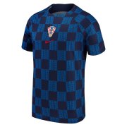 2022 Croatia Blue Short Soccer Football Training Top Man #Pre-Match